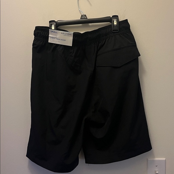 NWT Arizona men’s black lined swim trunks size small - Picture 3 of 8